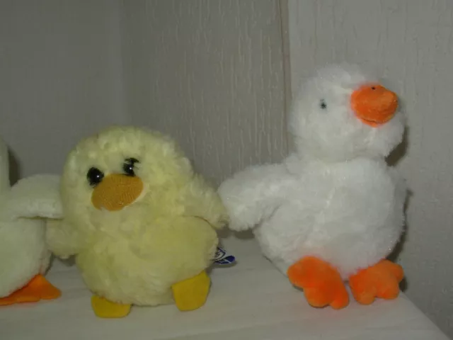 Lot de 4 peluches "Caneton et Poussin" PDI112 3