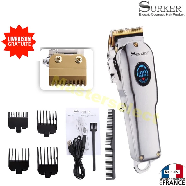 BarberBoss QR-2082 Tondeuse à barbe et cheveux sans fil auto-affûtante