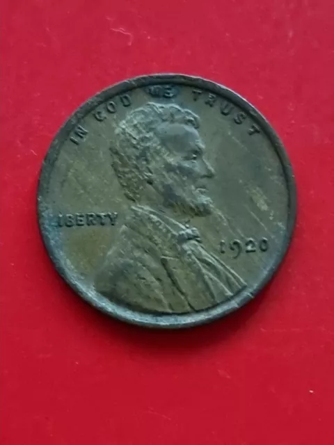 1920 USA Wheat Penny Lincoln One Cent