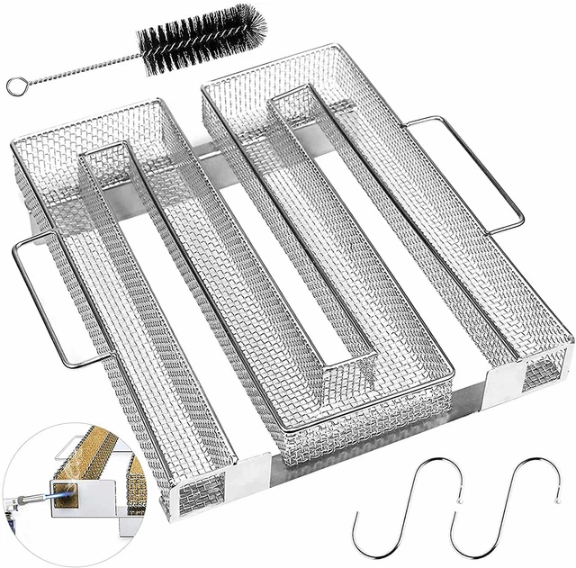 Kaltrauchgenerator Edelstahl Sparbrand Räuchern Räucherspirale BBQ Smoker Box