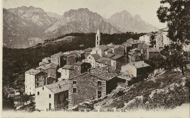 CPA - Evisa - Panorama of the City