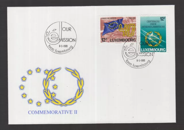 Luxemburg Luxembourg Nr. 1221/22 FDC - Jahresereignisse 1989