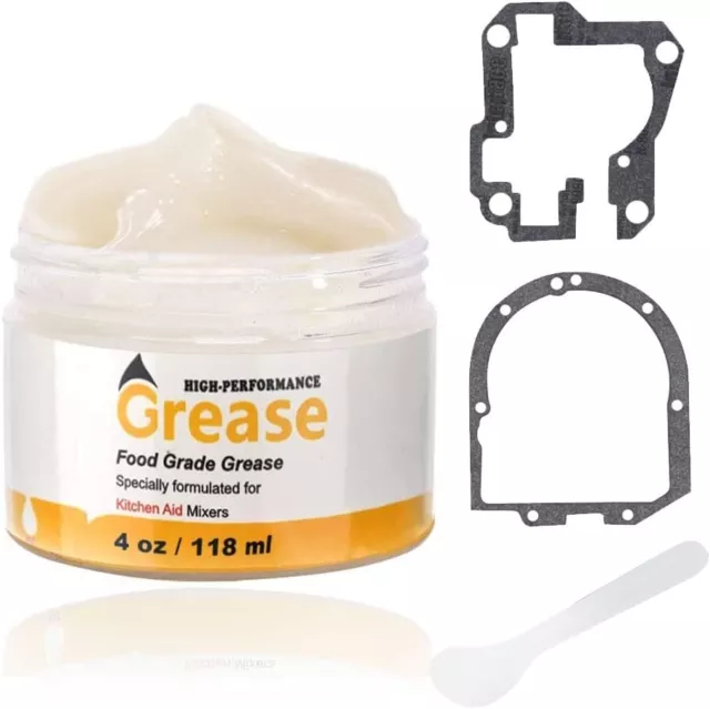 Gear Assembly 9706529 & 3.5 oz Lubricating Grease for Kitchenaid