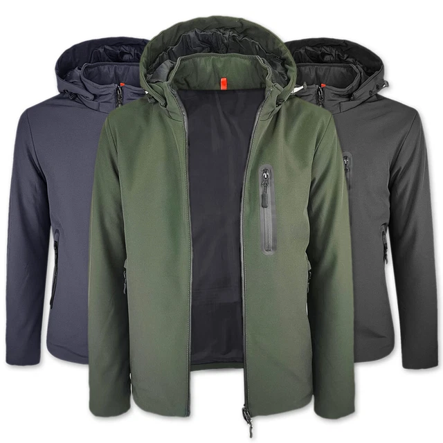 Giubbotto Uomo Invernale Piumino Imbottito Giubbino Casual Con Cappuccio VEQUE