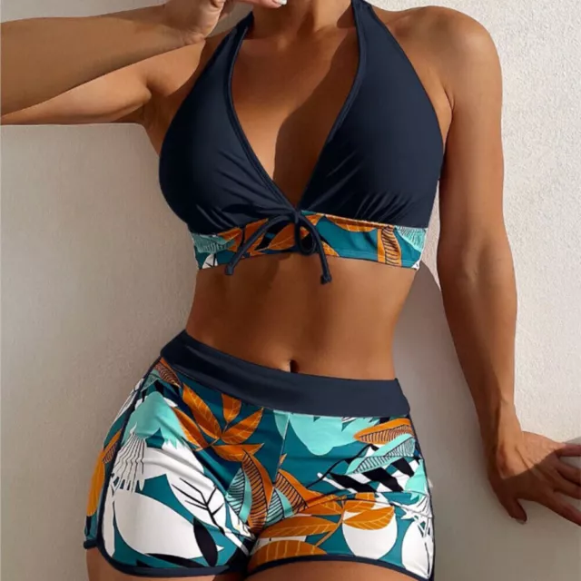 Women Padded Push Up Bikini Set Ladies High Waist Swimwear Swimsuit Bathing Suit