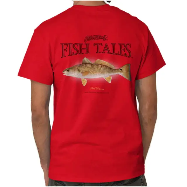 Gill McFinns Red Drum Fish Fishing Gifts Womens or Mens Crewneck T Shirt Tee