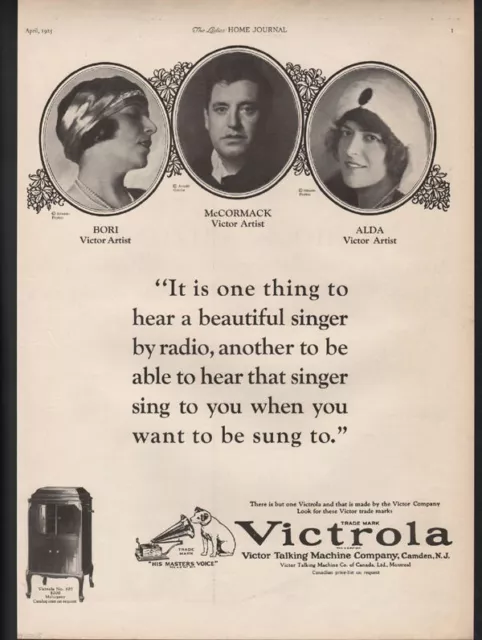 1925 Victor Victrola Music Record Dance Bori Alda Sing Song No 107 Ist Advi-0008