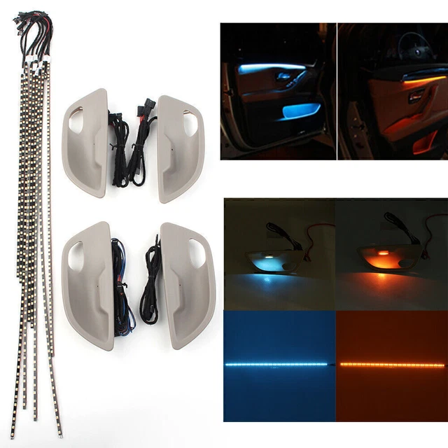 Strisce luminose porta interna LED ambiente doppio colore per BMW Serie 5 F10/F11 Gre