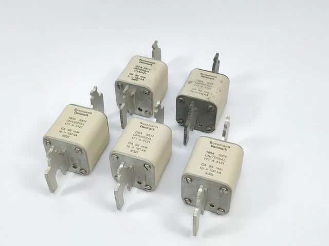 Bussmann 171A5121 Fusible 160A 500V Universel Environ 95mm 100kA 5Pcs