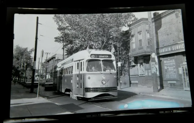 Orig Vintage Philadelphia SEPTA PCC Trolley Pennsylvania PA 616 Photo Negative
