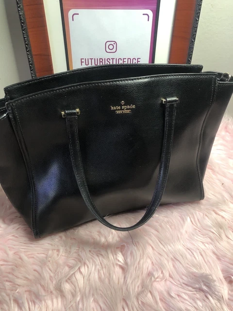 Kate Spade Patterson Drive NYC Purse Handbag Black Leather