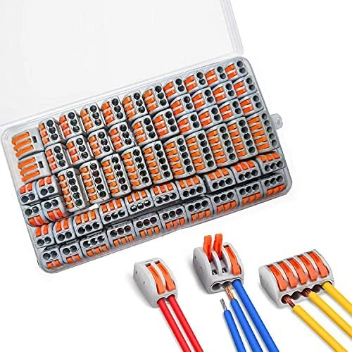 ZFYQ Connecteurs électriques 60 Pièces Bornes de Connexion avec levier de com...