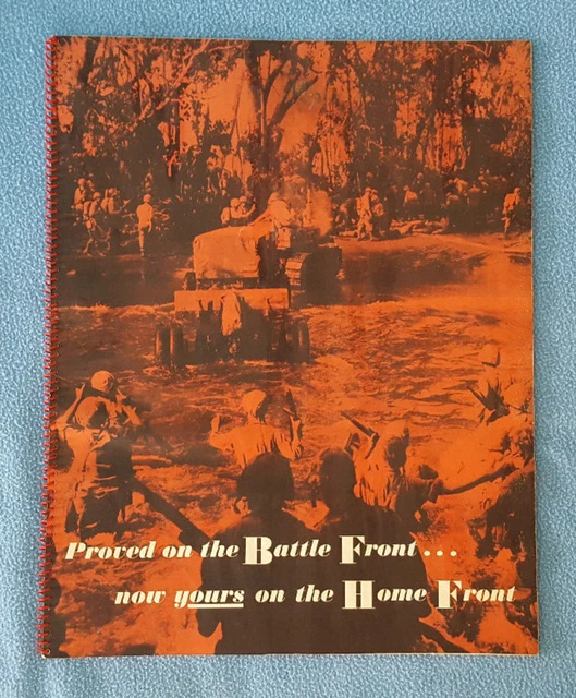 1942 Vintage OLD Veedol 90 oil lubricant WWII "On to Victory" ad promo booklet