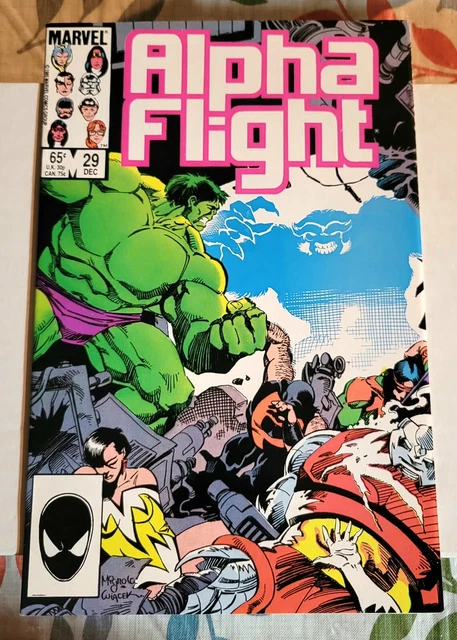 ALPHA FLIGHT #29 (1985-12) Vol 1 MARVEL Mantlo Mignola Hulk VF