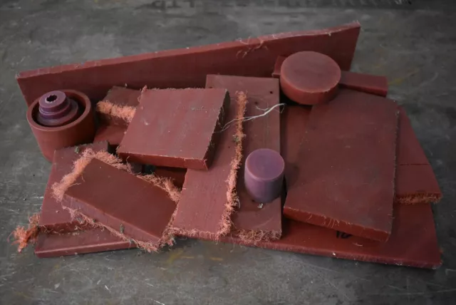 Red Acetal Delrin Plastic Engineering Various Sizes Mixed Box - Box 3
