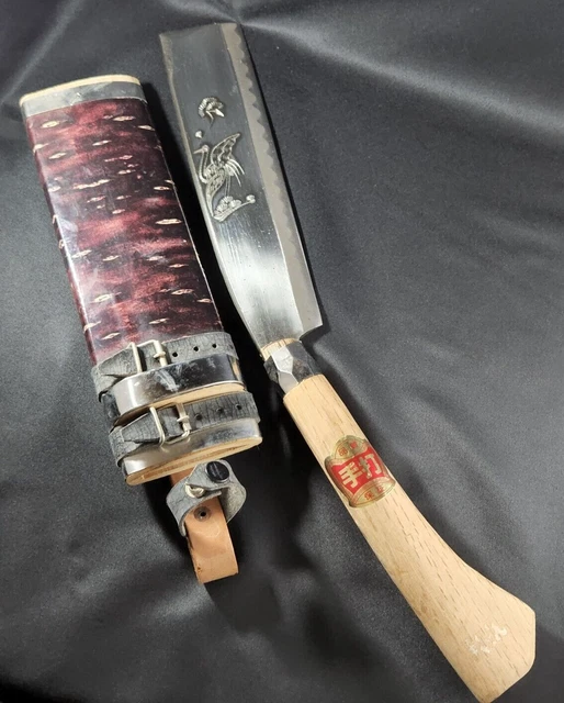 VINTAGE JAPANESE HATCHET Axe Scythe Knife Farm tools Lenght44cm/17