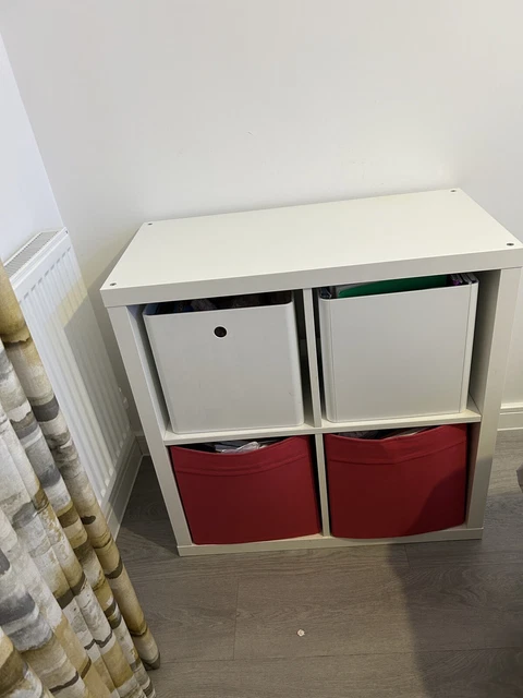 IKEA KALLAX 2X2 / 4x4 / 2x1 Bookshelf Shelving Unit - White 202.758 £70 ...