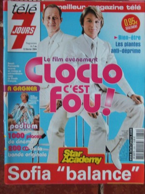 Télé 7 Jours 7/02/2004; Star Academy; Sofia/ Hommage Ticky Holgado/ Poelvoorde b 
