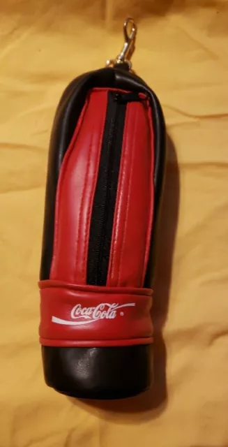 Vintage Rare Coca Cola Golf Ball Pouch With Coke Bottle Tees