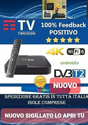 Sagemcom decoder tim box timvision 2021 sagemcom digitale DVB T2 android google playstore 