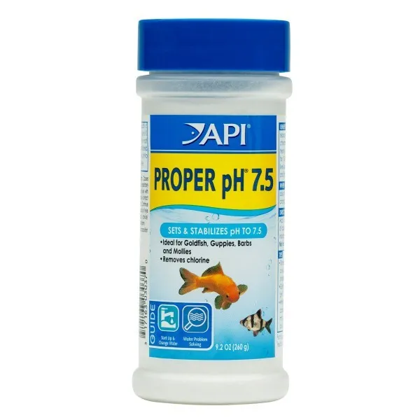API Proper pH 7.5 260g Aquarium Stabiliser Fish Barbs Cichlids Water Conditioner
