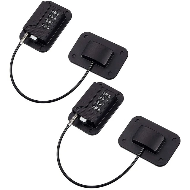 2 Pack Refrigerator Lock Combination Coded,Fridge Lock for Kids , Child Safetyh