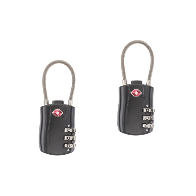 Set 2 Password Corda Filo Lucchetto Scuola Palestra Armadietto Valigia Viaggio