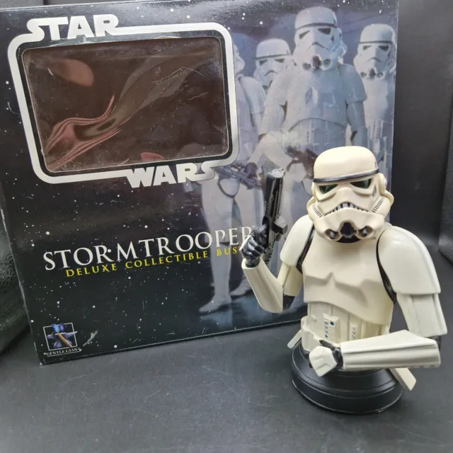 Stormtrooper Deluxe 2004 Bust Limited Edition Gentle Giant + Leia Star Wars VGC