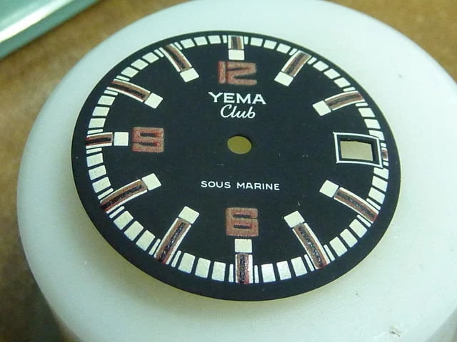Cadran De Montre Plongée FE 140-1 Noir Rond 30 Mm, Générique, Neuf Sans Boîte