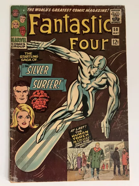 Fantastic Four #50 2.0 Gd 1966 1St Appearance Of Wyatt Wingfoot Marvel Comics