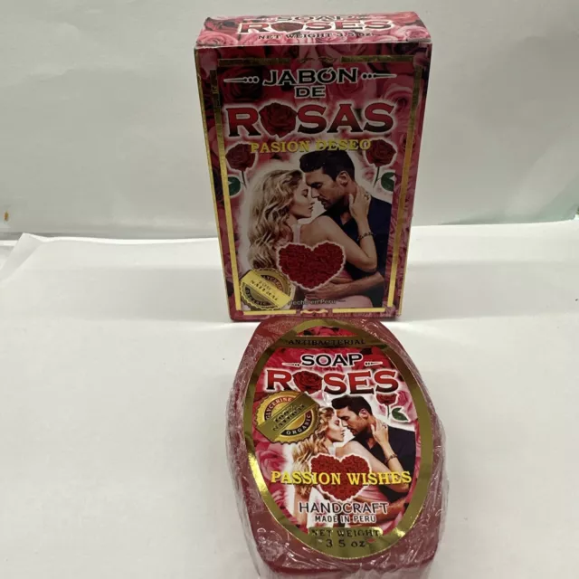 (Jabon) Soap Natural De Rosas Paseo. Y Deseo