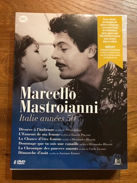 Coffret DVD NEUF : 6 films avec Marcello MASTROIANNI