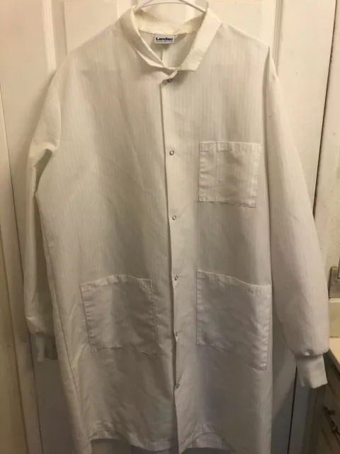 Landau UNISEX Long Size Medium white Lab Coat clean