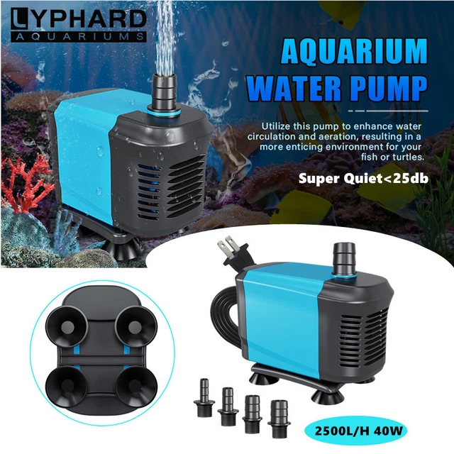 660GPH Aquarium Water Pump Fish Tank Submersible Waterpump Fountain Hydroponic