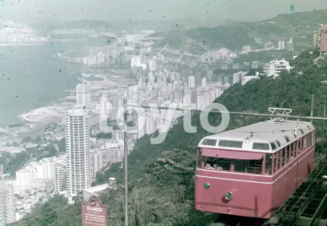 60 TRAM PEAK HONG KONG ORIGINAL AMATEUR 35mm TOURIST SLIDE