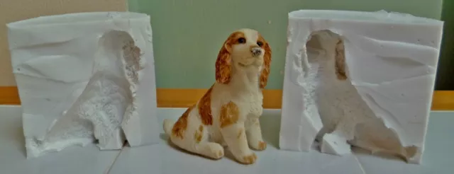 3D Spaniel Hund Silikonform Für Kuchendekoration, Schokolade, Ton Usw