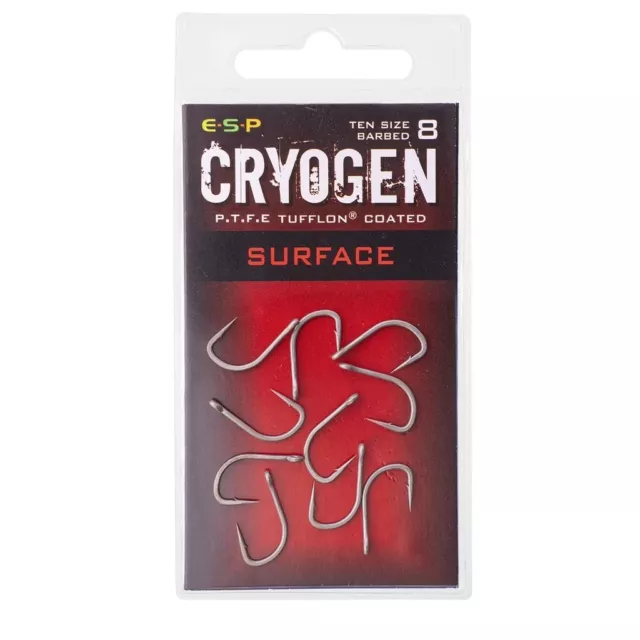 ESP Cryogen Surface Hooks - Carp Fishing Floater Hook - All Sizes