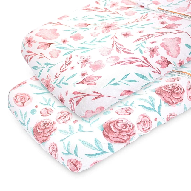 Changing Pad Covers (Pink Floral)