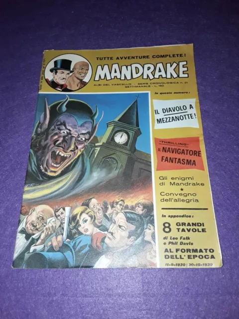 Mandrake Albi Del Vascello N 31  - Anno 1972  -  Lee Falk  Phil Davis