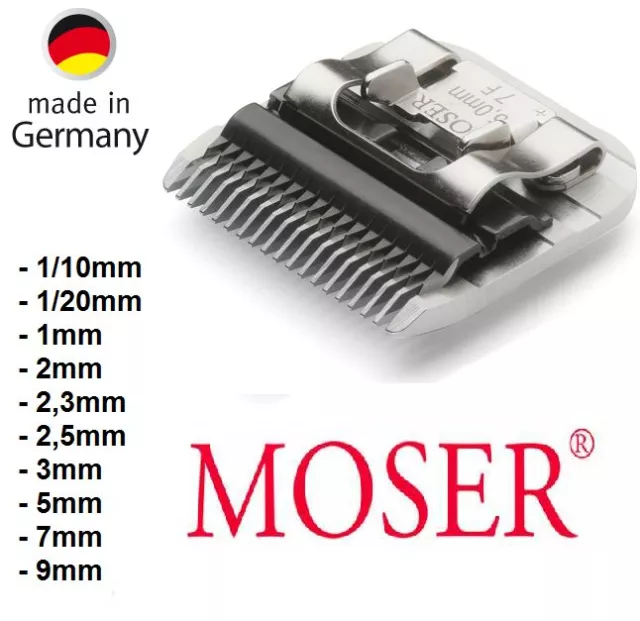 MOSER Scherkopf MAX 45 + 50 Schneidsatz Messer 1/20, 1/10, 1, 2, 3, 5, 7, 9 mm