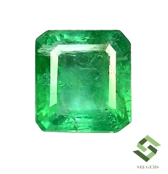 8x7.50 mm Certified Natural Emerald Octagon Cut 2.23 Cts Untreated Loose Gems
