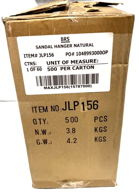Sandal Hangers JLP156 (Box of 500)
