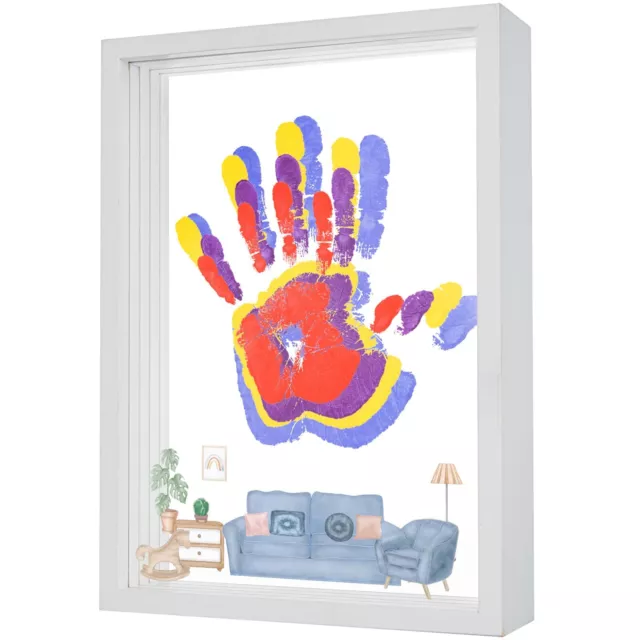 Family Handprint Frame Kit, Family Keepsake Frame, Mother's Day Gift, Baby Ha...