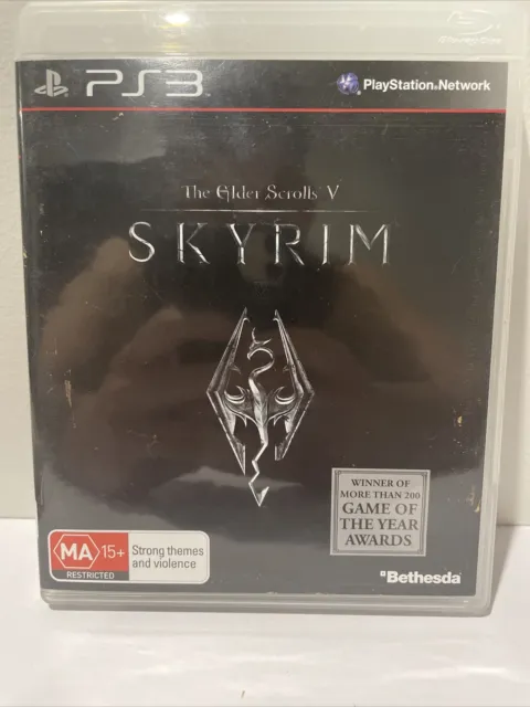 The Elder Scrolls V Skyrim - Sony Playstation 3 (PS3) Game *W/ Map & Manual* VGC