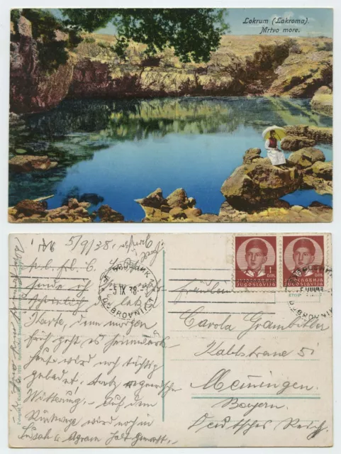 111960 - Lokrum (Lakroma) - Mrtvo more - postcard, run 5.9.1938