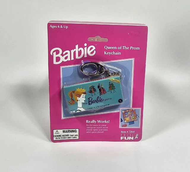 Barbie Queen of the Prom Keychain Basic Fun 1999 NEW (old Stock)