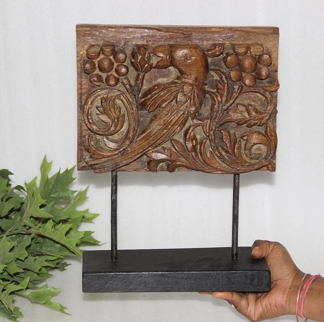 Support De Bible En Bois Sculpté à La Main - Pour Livre Sacré (Bible, Coran, Geeta, Guru Granth Sahib) - Accessoire De Culte Et De Décoration