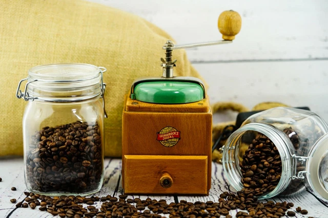 Leinbrocks Ideal Kaffeemühle alt Schoßmühle vintage antik