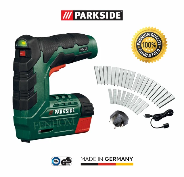 PARKSIDE CORDLESS NAILER Stapler Nail Gun 4V LiIon Fast Rechargeable