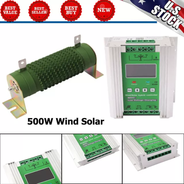 500w Solar & Wind Hybrid Charge Controller Aluminium Alloy For Field Monitoring